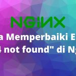 Cara Memperbaiki Error "404 not found" di Nginx